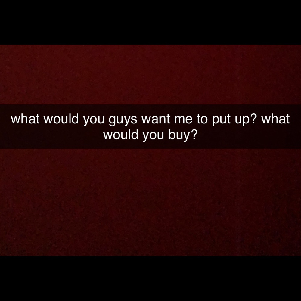 comment what you things you want me to sell!